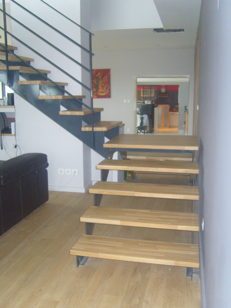 escalier fer et bois a double entrée ferronnerie03